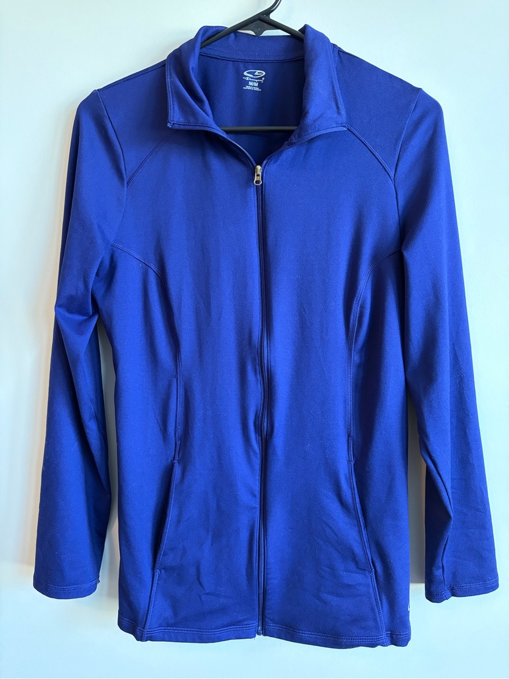 Vintage Champion Women's Zip-Front Jacket in Purple